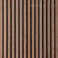 WOODFLEX Flexible Acoustic Wood Slat Wall Panel, Walnut Veneer - 2700mm x 600mm