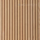 WOODFLEX Z-Style Acoustic Wood Slat Panel - 3 Sided Full Wrap Oak Veneer - 2700mm x 600mm