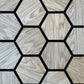 Hexagon WOODFLEX Acoustic Wood Wall Panels - 2700mm x 600mm - Oak Veneer