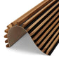 WOODFLEX Flexible Outdoor Hard Wood Batten Pool Fence Cladding - Oak & Black - 2400mm x 600mm