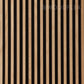 WOODFLEX Flexible Acoustic Battened Wood Slat Panel - 3 Sided Full Wrap Oak Veneer - 2700mm x 600mm