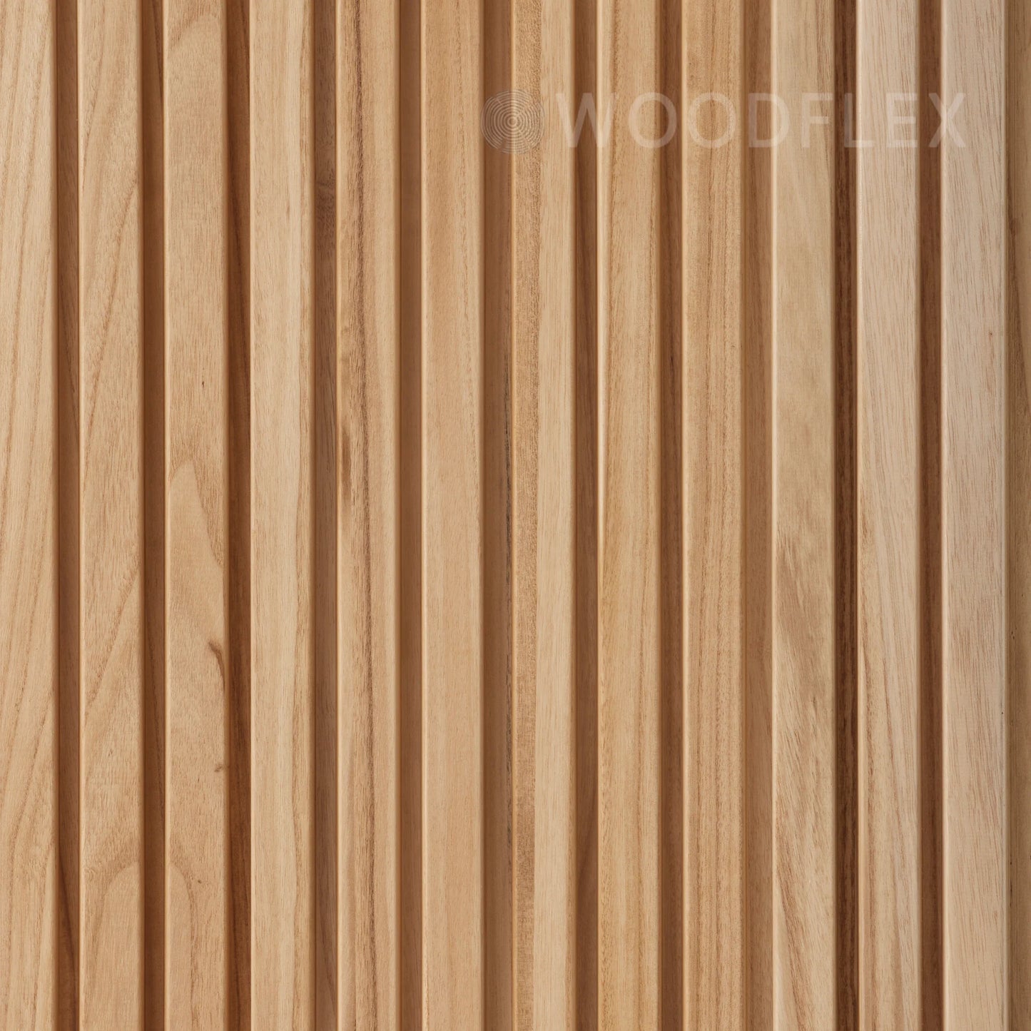 WOODFLEX Outdoor & Indoor Solid Hard Wood Slat Wall Ceiling Pool Fence Cladding - Paulownia - 3000mm x 545mm