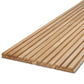 WOODFLEX Outdoor & Indoor Solid Hard Wood Slat Wall Ceiling Pool Fence Cladding - Paulownia - 2700mm x 545mm