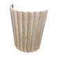 WOODFLEX Flexible Wooden Slat Wall Panel - Oak Veneer - 3000mm x 600mm - Half Round