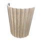 WOODFLEX Flexible Wooden Slat Under Bench Counter Panel - Oak Veneer - 900mm x 600mm - Half Round