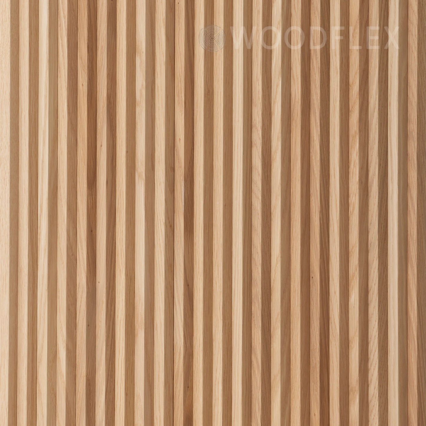 WOODFLEX Flexible Wooden Slat Wall Panel - Oak Veneer - 2700mm x 600mm - Triangle