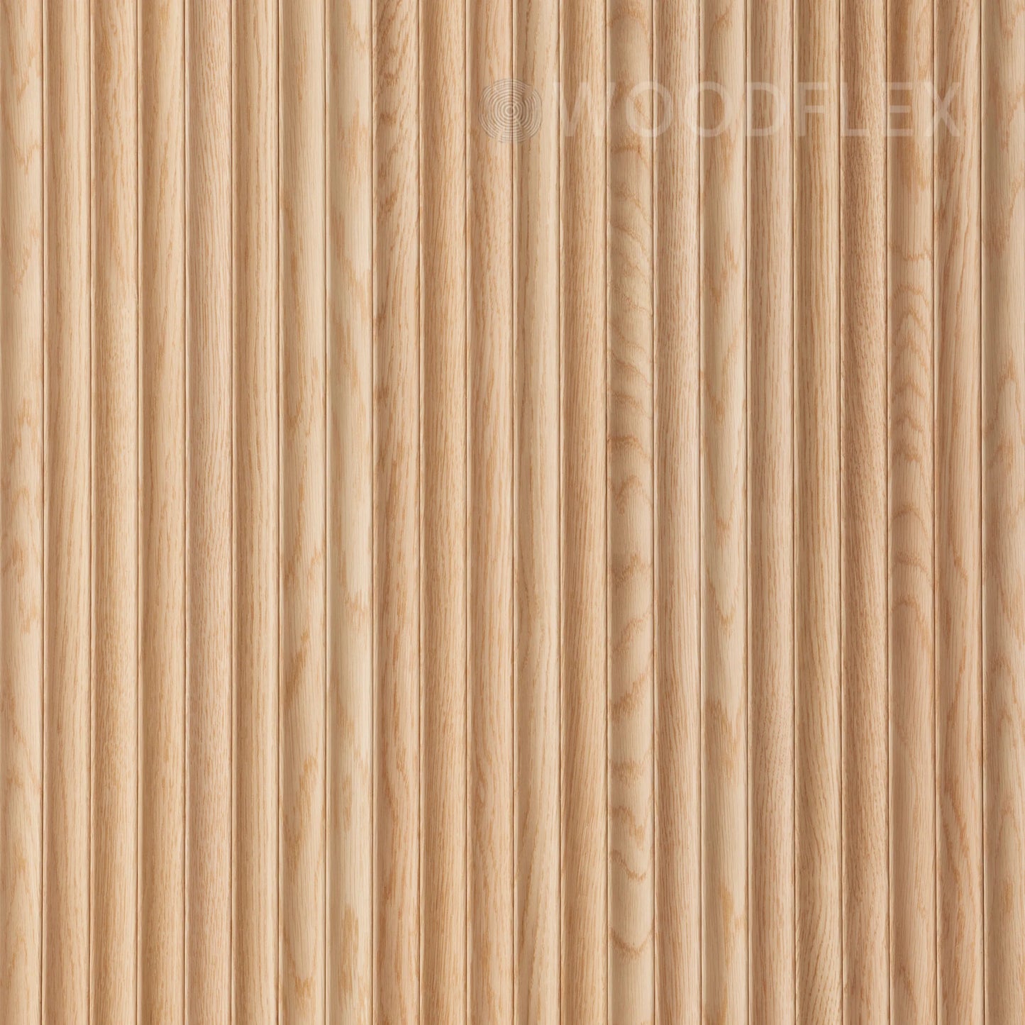 WOODFLEX Flexible Wooden Slat Wall Panel - Oak Veneer - 2700mm x 600mm - Wave