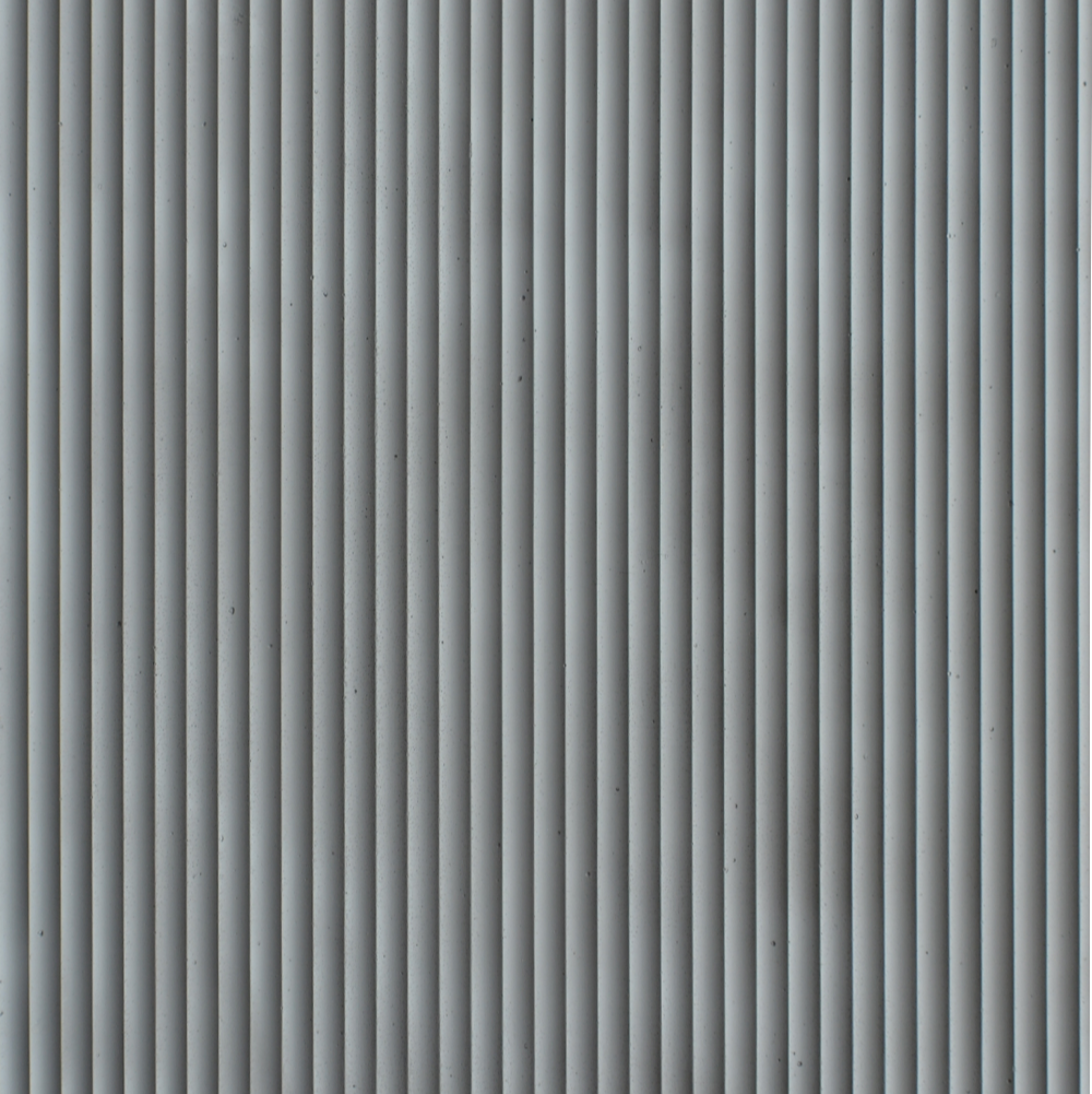 WOODFLEX FLEXIBLE PU STONE PANEL - RIPPLE BOARD Grey - 1200 x 600mm