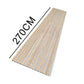 WOODFLEX Flexible Acoustic Wood Slat Panel - 3 Sided Oak Veneer on Light Grey - 2700mm x 600mm