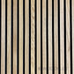 WOODFLEX Flexible Acoustic Wood Slat Wall Panel, Oak Veneer - 2400mm x 600mm