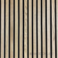 WOODFLEX Flexible Acoustic Wood Slat Wall Panel, Oak Veneer - 2700mm x 600mm