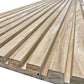WOODFLEX Outdoor & Indoor Solid Hard Wood Slat Wall Ceiling Pool Fence Cladding - Paulownia - 3000mm x 545mm