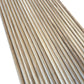 WOODFLEX Flexible Solid Paulownia Wood Slat Wall Panel -  2400mm x 595mm - Half Round