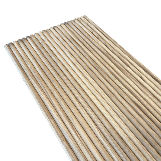 WOODFLEX Flexible Wooden Slat Wall Panel - Pawlonia Wood - 2700mm x 595mm - Half Round