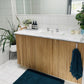 WOODFLEX Flexible Solid Paulownia Wood Slat Wall Panel - 2700mm x 600mm - Wave
