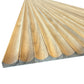 WOODFLEX Flexible Solid Paulownia Wood Slat Wall Panel - 2400mm x 595mm - Wave