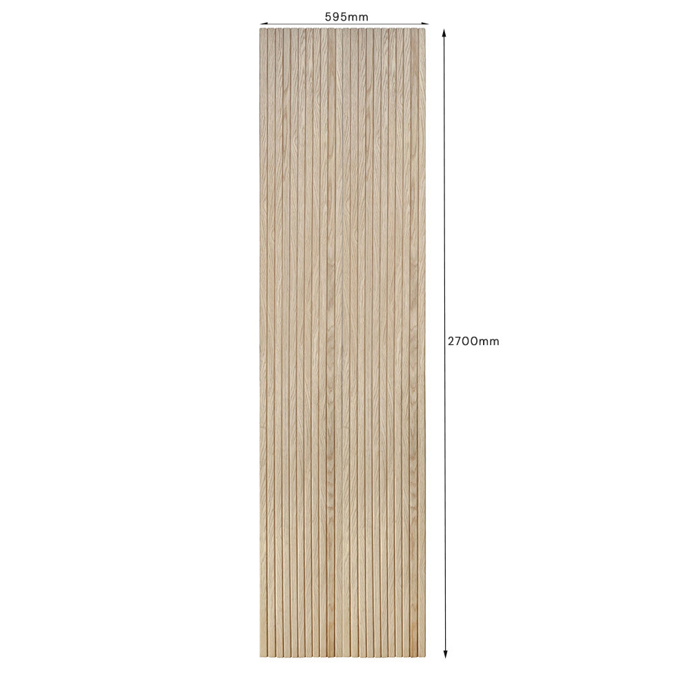 WOODFLEX Flexible Wooden Slat Wall Panel - Oak Veneer - 2700mm x 600mm - Platforms