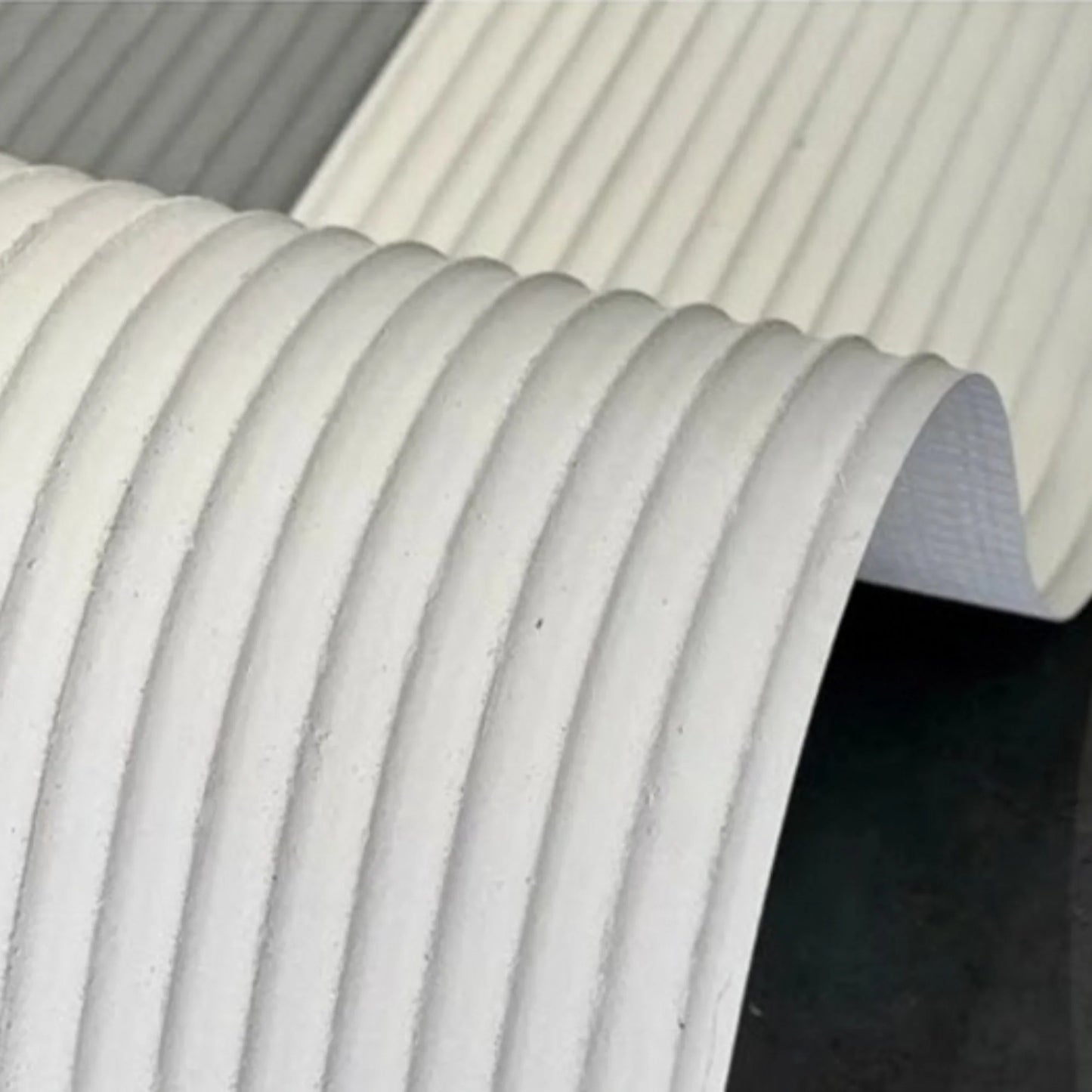 WOODFLEX Flexible SOFT STONE PANEL - RIPPLE BOARD White - 2700x600mm