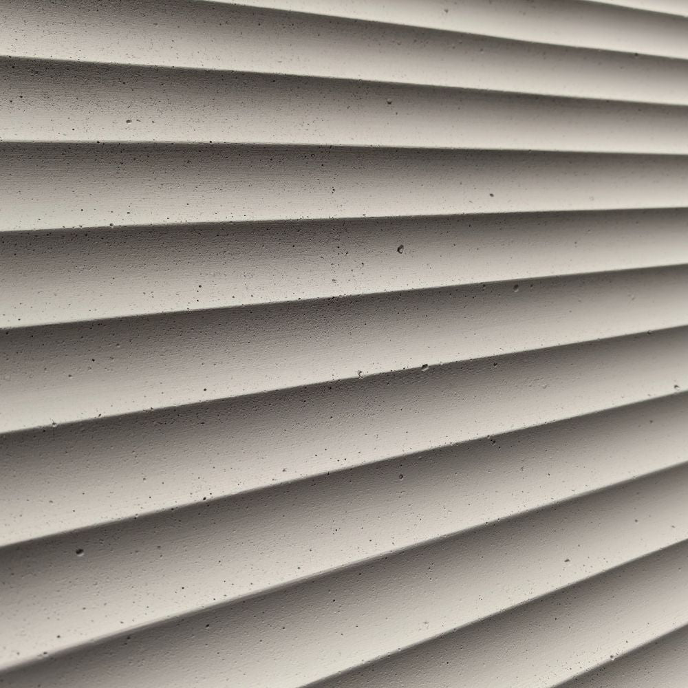 WOODFLEX FLEXIBLE PU STONE PANEL - RIPPLE BOARD Grey - 1200 x 600mm