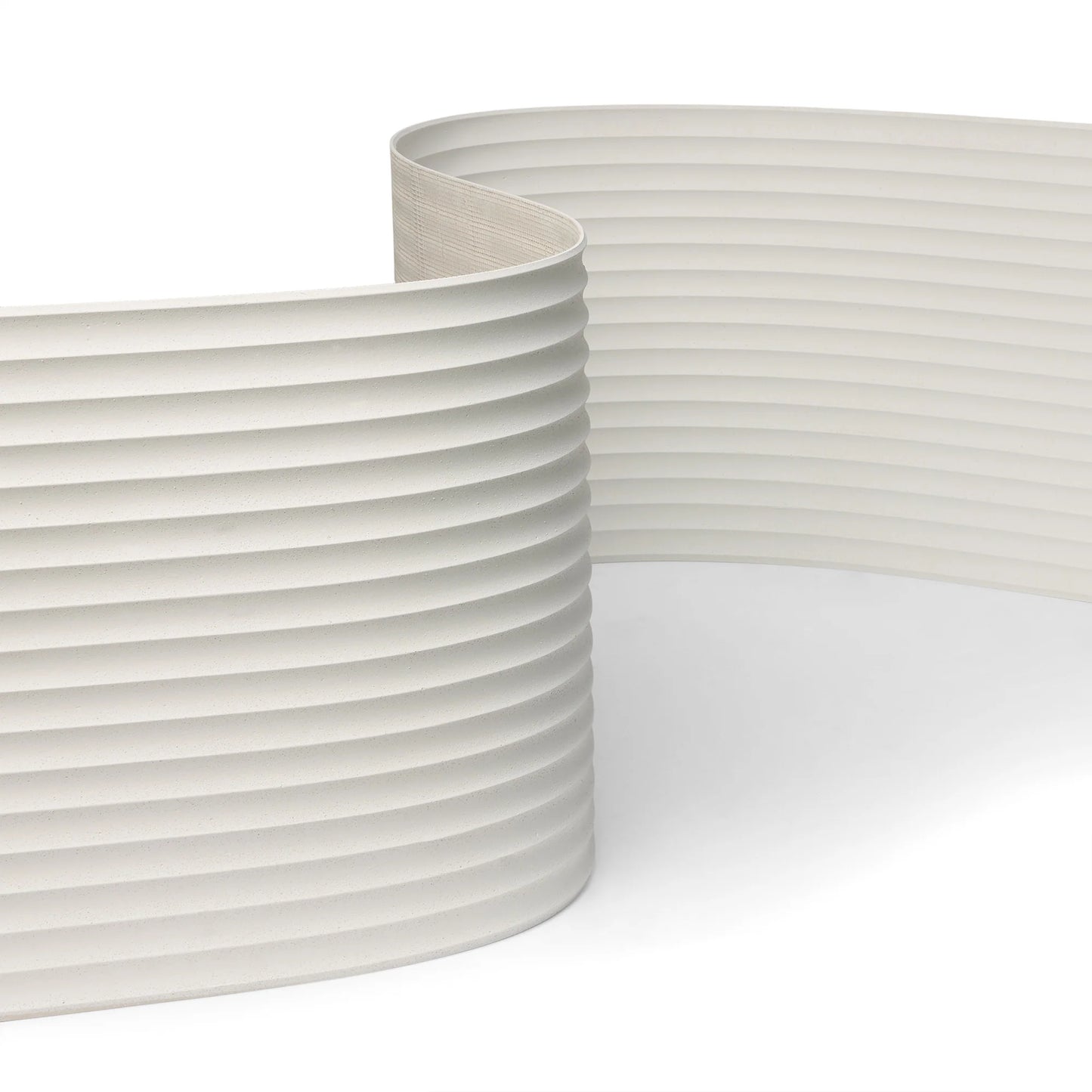 WOODFLEX Flexible SOFT STONE PANEL - RIPPLE BOARD White - 2700x600mm