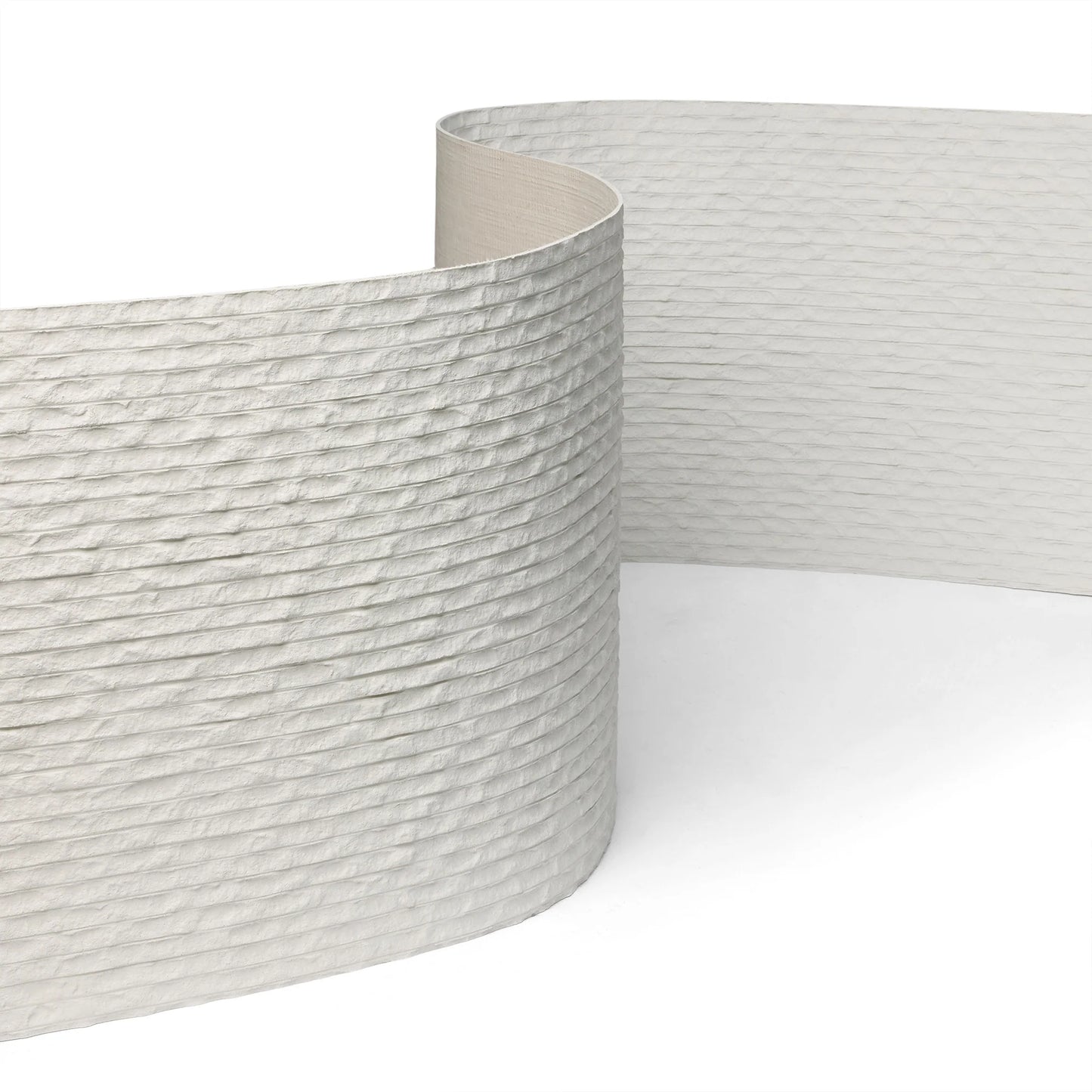 WOODFLEX FLEXIBLE SOFT STONE PANEL - ROUGH LINE White - 1200 x 600mm