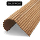 WOODFLEX Flexible Solid Paulownia Wood Slat Wall Panel - 2700mm x 600mm - Wave