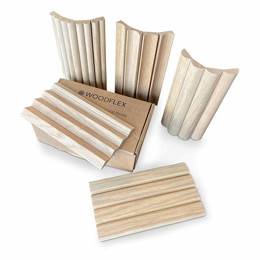 WOODFLEX Flexible Oak Veneer - 5pc Sample Box Set