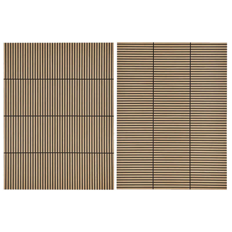 Square WOODFLEX Acoustic Wood Slat Wall Tiles - Oak Veneer - 4pc Set