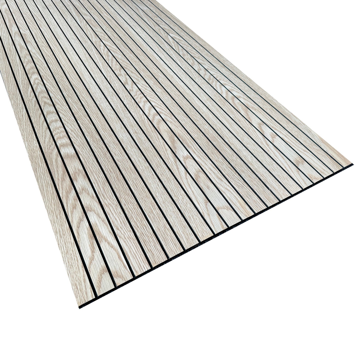 WOODFLEX Flexible Acoustic Wood Slat Wall Panel, Oak Veneer - 2700mm x 600mm - SLIM