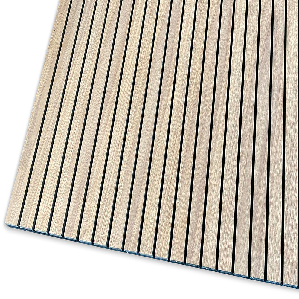 WOODFLEX Flexible Acoustic Wood Slat Wall Panel, Oak Veneer - 2700mm x 600mm - SLIM