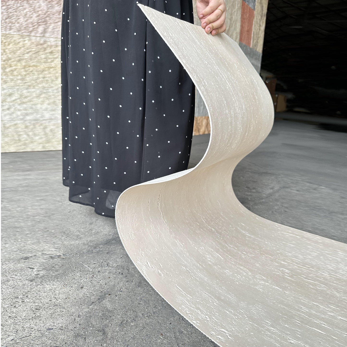 WOODFLEX FLEXIBLE SOFT STONE PANEL - TRAVERTINE - 1200 x 600mm