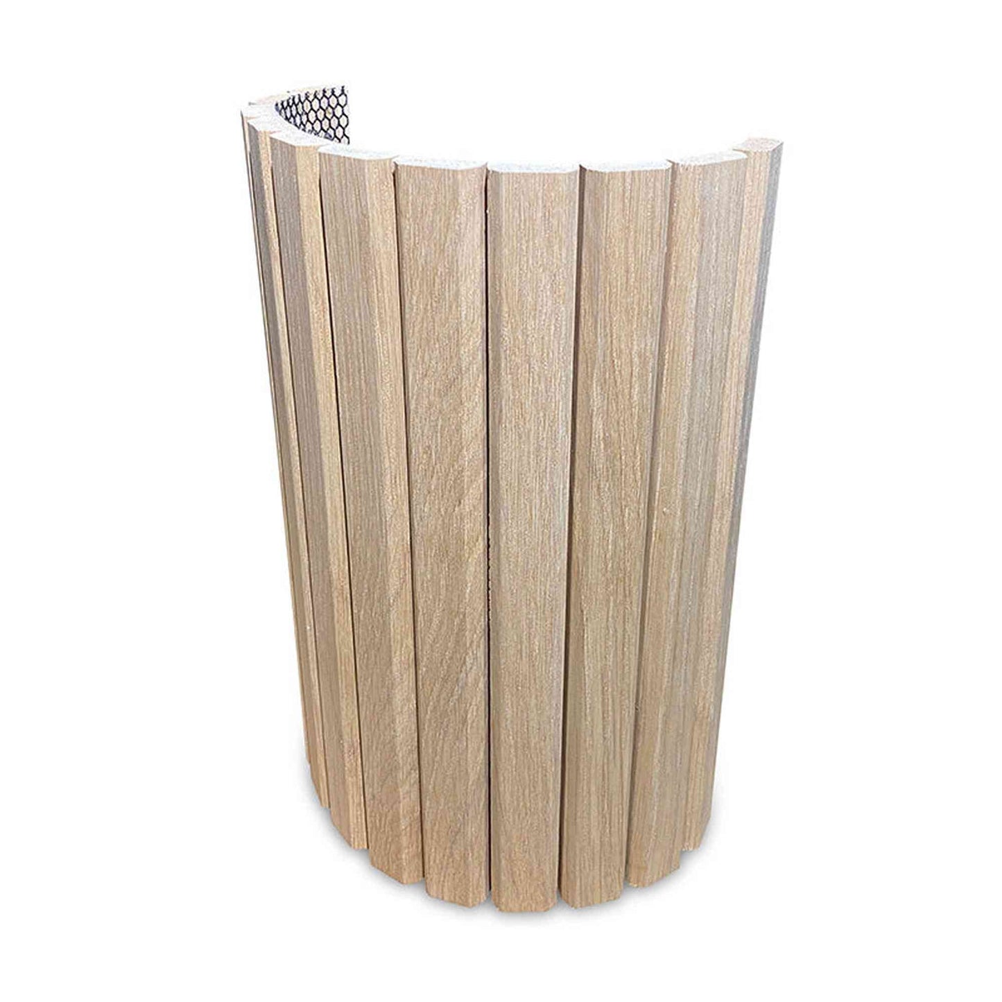 WOODFLEX Flexible Wooden Slat Wall Panel - Oak Veneer - 3000mm x 600mm - Trapezium