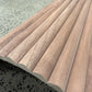 WOODFLEX Flexible Wooden Slat Wall Panel - Walnut Veneer - 2700mm - Half Round 27mm