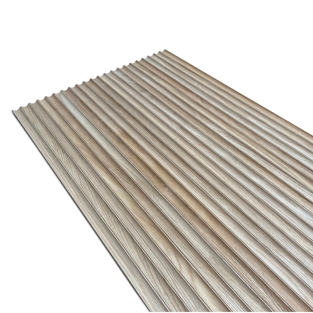 WOODFLEX Flexible Wooden Slat Wall Panel - Oak Veneer - 2700mm x 600mm - Wave