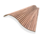 WOODFLEX Flexible Wooden Slat Wall Panel - Walnut Veneer - 2700mm - Half Round 27mm