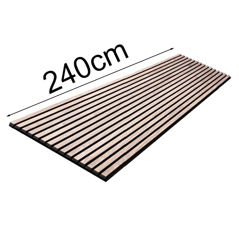 WOODFLEX Flexible Acoustic Wood Slat Wall Panel, Oak Veneer - 2400mm x 600mm