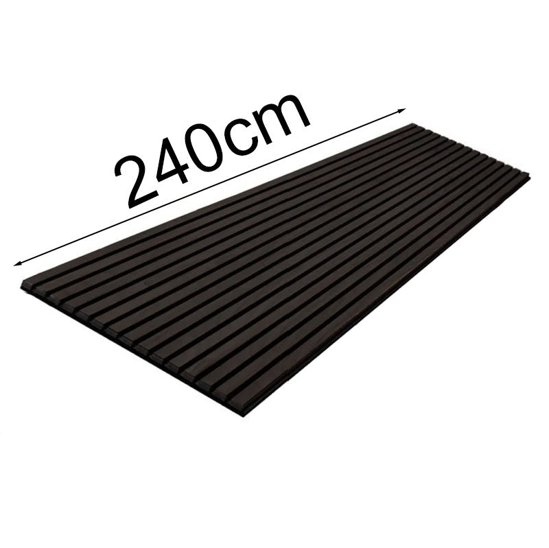 WOODFLEX Flexible Acoustic Wood Slat Wall Panel, Black Veneer - 2400mm x 600mm