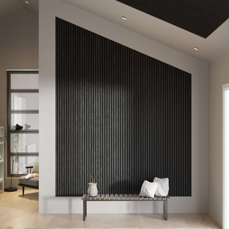 WOODFLEX Flexible Acoustic Wood Wall Panel 270cm - Black Veneer – Woodflex